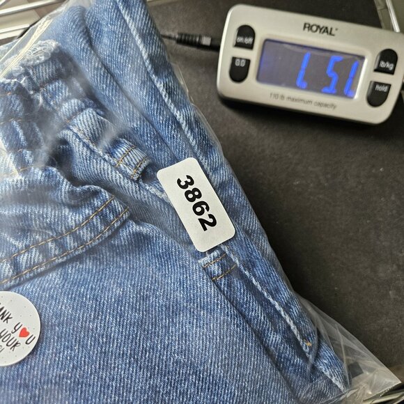 Vtg Lee Western Bareback High Waist Mom Jeans Blue Tapered Leg USA Size 29 x 28? - Picture 16 of 16